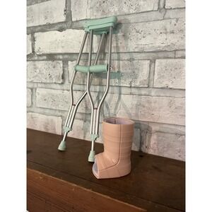 Our Generation Doll Get Well‎ Soon Crutches Feel Better Boot Leg Cast Toy